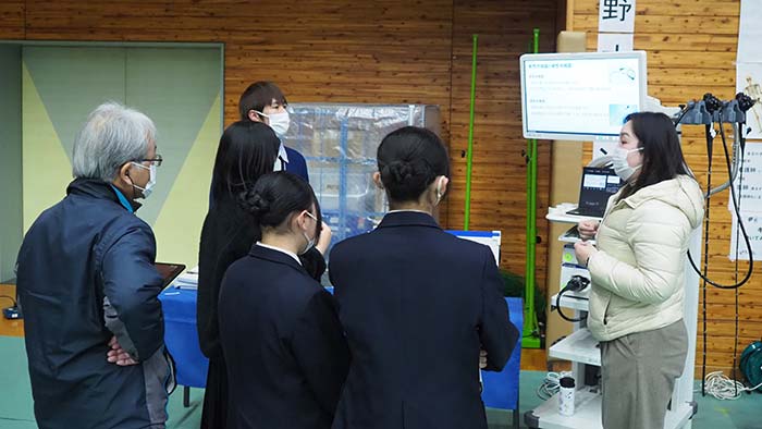 ミニ内視鏡授業の様子