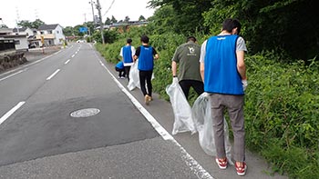 白河オリンパス 清掃活動の様子