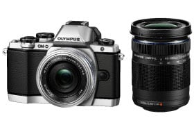 OM-D E-M10 EZダブルズームキット（シルバー） 「OM-D E-M10」 +「M.ZUIKO DIGITAL ED 14-42mm F3.5-5.6 EZ」 +「M.ZUIKO DIGITAL ED 40-150mm F4.0-5.6 R」