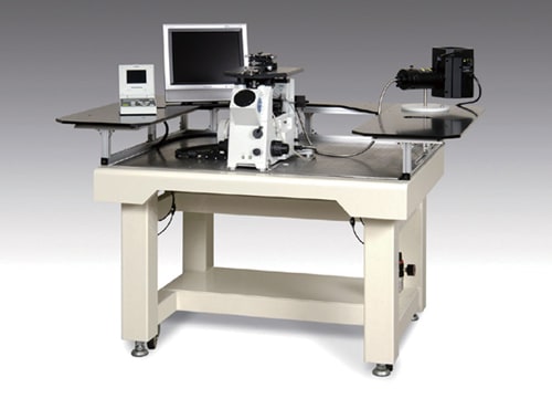 「高速原子間力顕微鏡」システム試作機外観