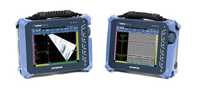超音波フェーズドアレイ探傷器「OmniScan SX PA」（左）超音波探傷器「OmniScan SX UT」（右）