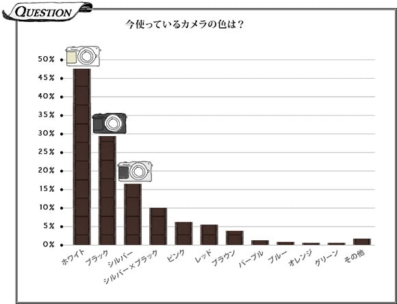 今使っているカメラの色は？