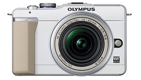 OLYMPUS PEN Lite E-PL1 レンズキット（ホワイト）（M.ZUIKO DIGITAL ED 14-42mm L(シルバー)装着）