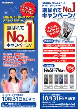 「選ばれてNo.1キャンペーン」チラシ 「選ばれてNo.1キャンペーン」チラシ