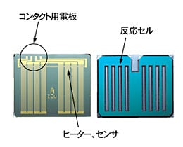 シリコンデバイス反応セル部