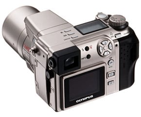 「CAMEDIA C-2100 Ultra Zoom」背面