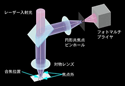 共焦点(コンフォーカル)光学系