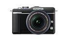 「OLYMPUS PEN Lite E-PL1」（ブラック）「M.ZUIKO DIGITAL ED14-42mm F3.5-5.6L」装着時