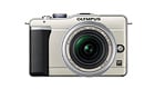 「OLYMPUS PEN Lite E-PL1」（シャンパンゴールド）「M.ZUIKO DIGITAL ED14-42mm F3.5-5.6L」装着時