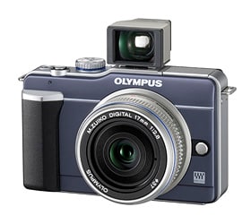 OLYMPUS PEN Lite E-PL1 パンケーキキット：ブルーブラック