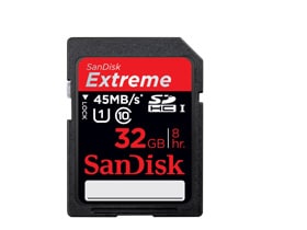 Bコース：サンディスク エクストリーム® SDHC™ UHS-Iカード 32GB