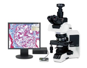 顕微鏡用デジタルカメラ「DP26」スタンドアロン組合せ 当社システム顕微鏡「BX53」とのシステム構成例