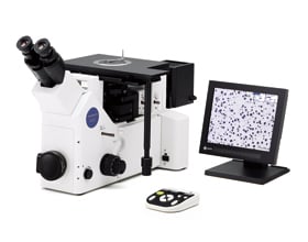 顕微鏡用デジタルカメラ「DP26」スタンドアロン組合せ 当社倒立金属顕微鏡「GX51」とのシステム構成例