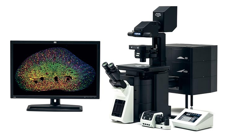 倒立型リサーチ顕微鏡IX83　共焦点レーザー走査型顕微鏡FLUOVIEW FV3000