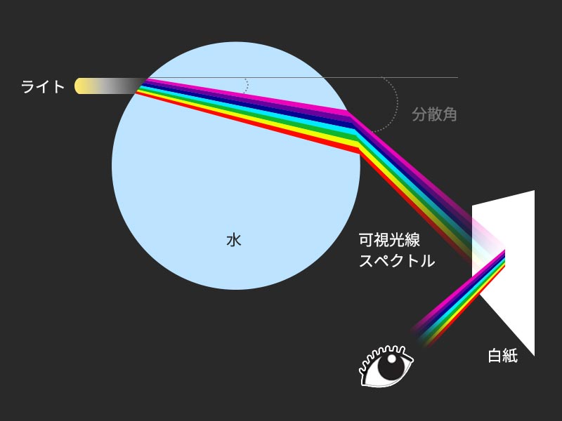 おうちの中で虹を作ろう のしくみ 自由研究 わくわく科学教室 技術 デザイン オリンパス